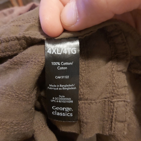 George Classics 4XL Men's Dress Shirt - Picture 6 of 6